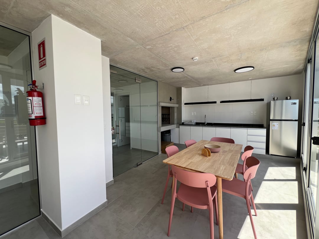 Apartamento en La Blanqueada: barbacoa