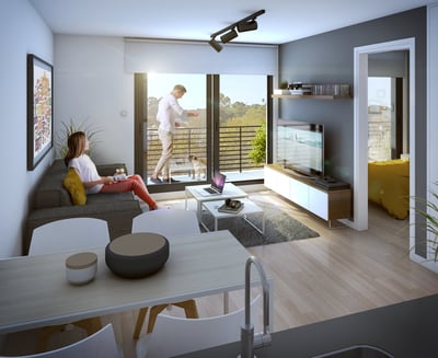 Venta apartamento de 1 dormitorio en Kiu Tower Rodó, Cordón