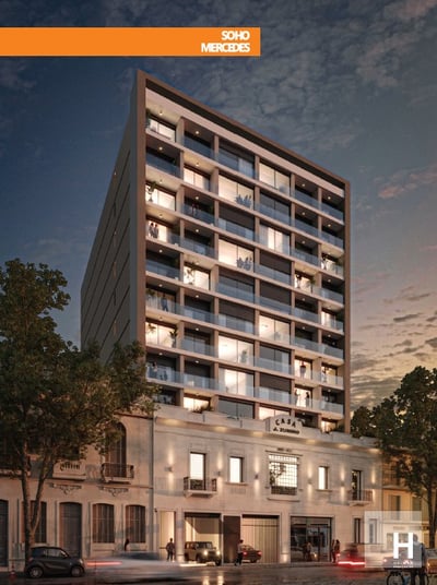 Venta de apartamento de 1 dormitorio en Soho Mercedes, Cordón