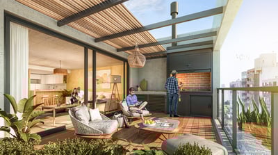 Venta de apartamento de 2 dormitorios en Edificio Krista, Punta Carretas