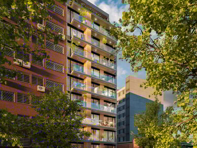Venta de apartamento de 1 dormitorio contrafrente en Urban XII