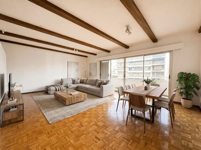 Alquiler de apartamento de 4 dormitorios y garaje en Pocitos