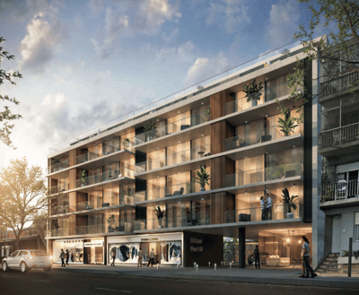 Venta de apartamento de 1 dormitorio con terraza en Urban Port III, Buceo