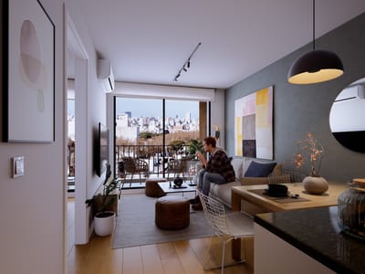 Venta de apartamento de 2 dormitorios en Kiu Tower Rodó 2, Cordón