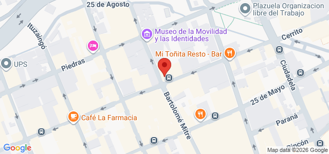 Mapa de la ubicación de Puerto Cerrito