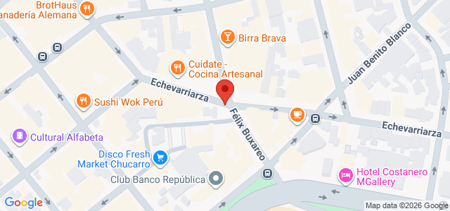 Mapa de la ubicación de Vista Arenas