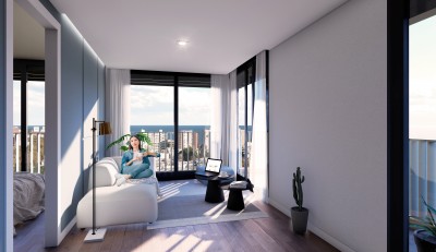 Venta de apartamento de 1 dormitorio en Blend Soho, Cordón